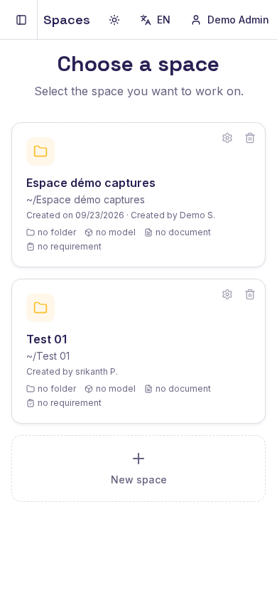 SeveUp App Projects page, Projects menu outlined in the sidebar, with one project in the list